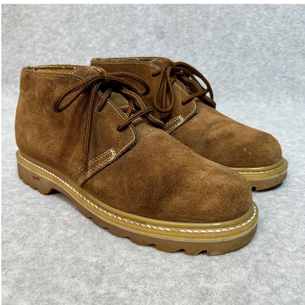 RJ COLT Wellston Mens 9M Brown‎ Suede Chukka Boots Oil Resistant Sole work boots